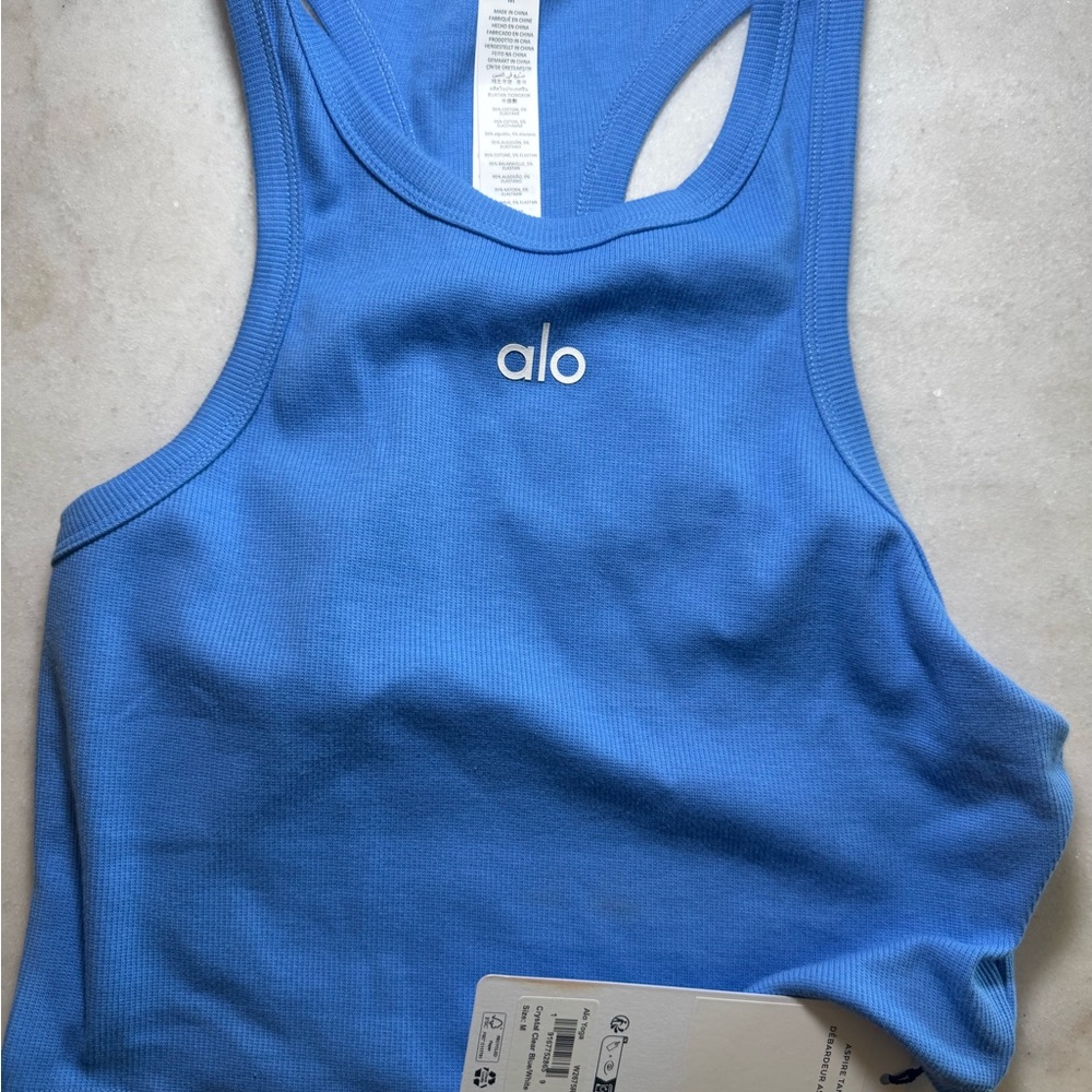 ALO Yoga Blue Tank Top